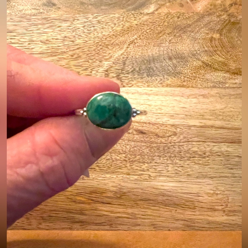 African Turquoise Ring Size 10